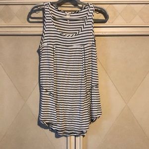 Blu Pepper Tank Top Size L Super Cute Black and White
